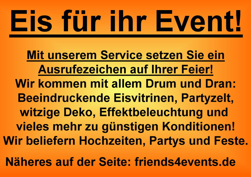 günstiger Eis Service für Hochzeiten, Kindergartenfeste und private Partys in Frankfurt, Offenbach, Hanau, Mainz, Wiesbaden, Aschaffenburg und Darmstadt.